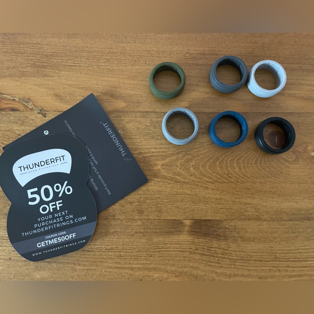 Silicone Rings Size 8